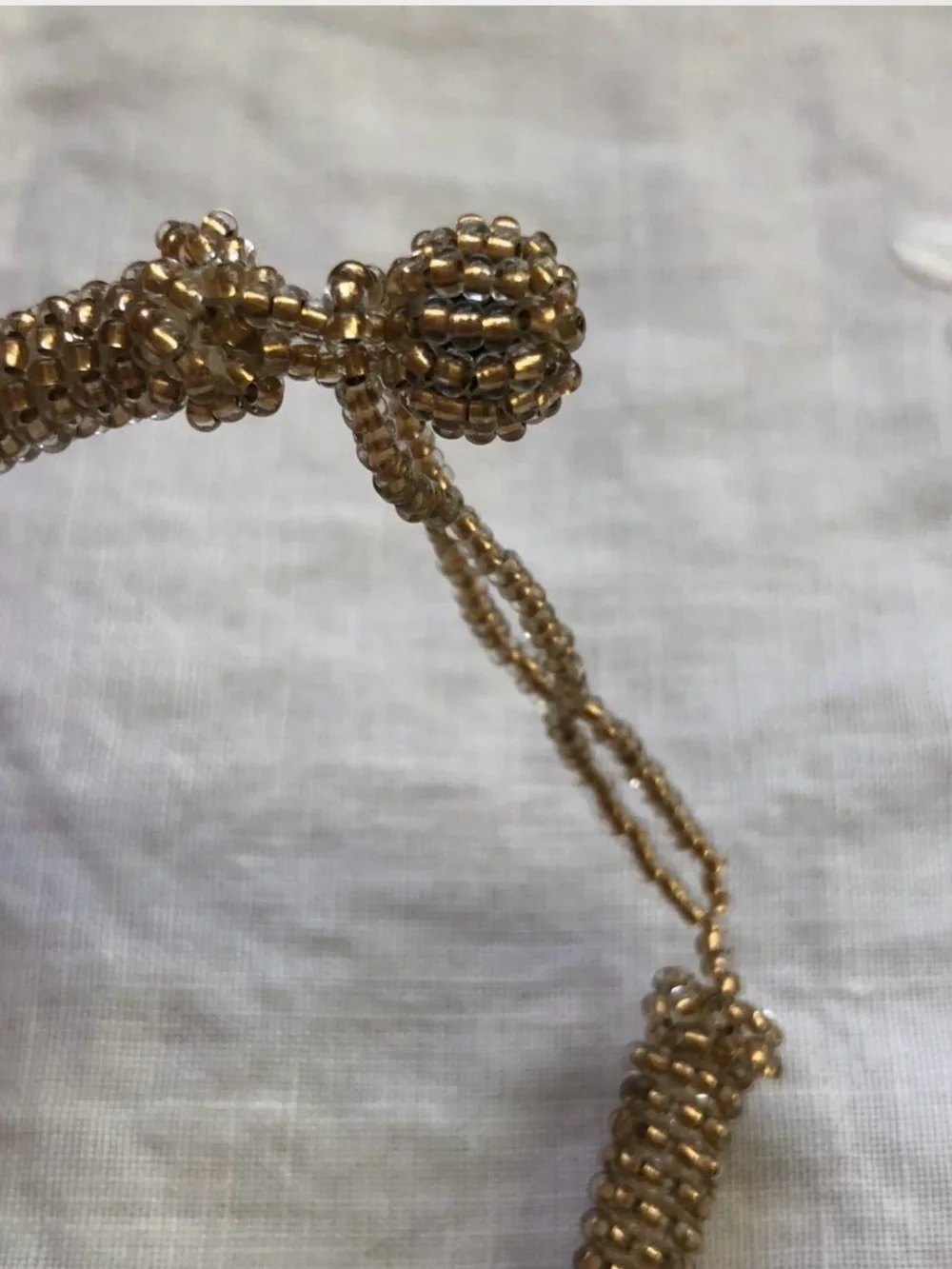 Oversized Beaded choker necklace
